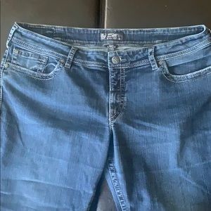 Silver plus size jeans